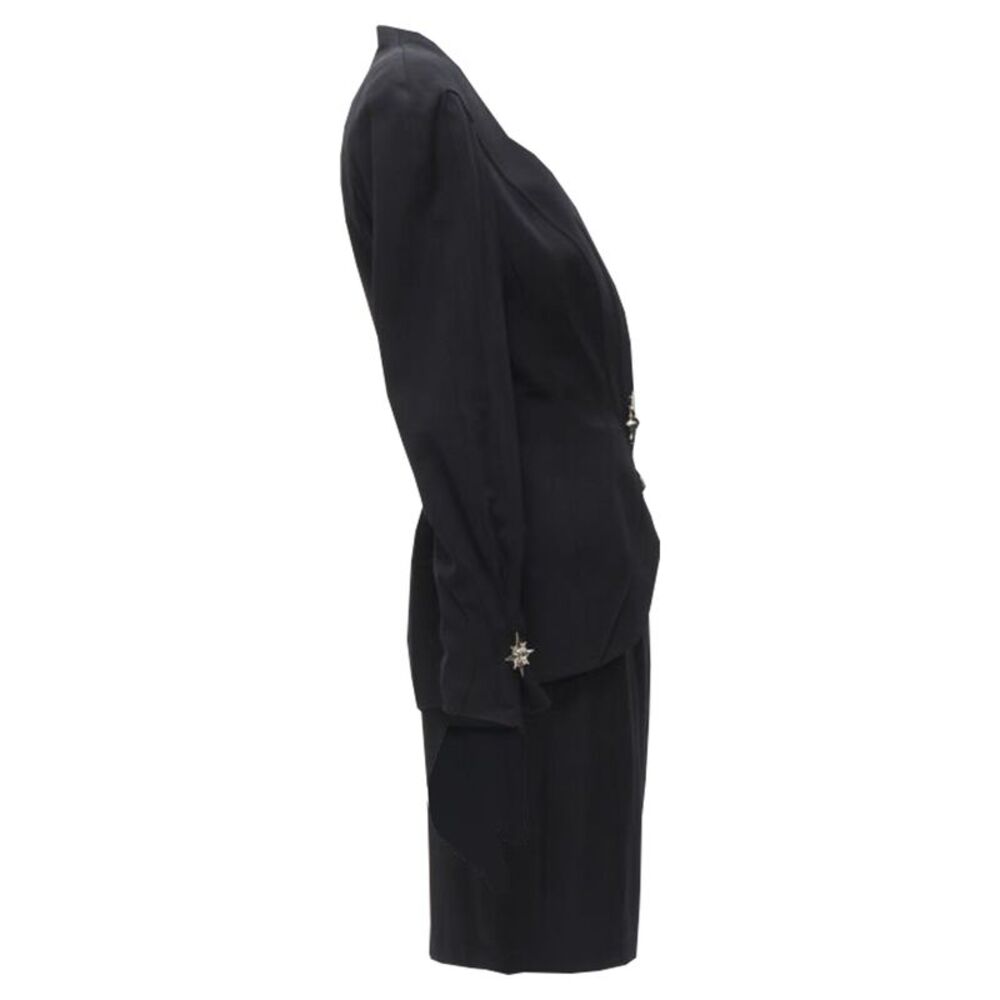 Thierry Mugler Star button space age curved collar power blazer - Picture 4 of 6
